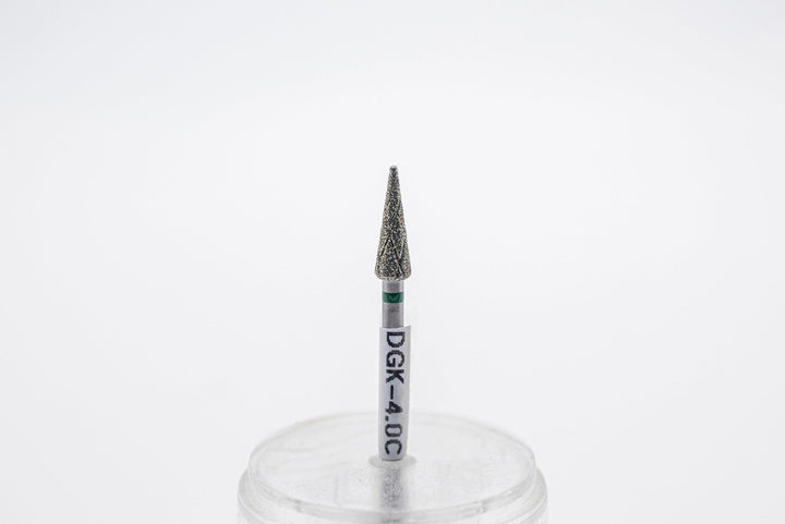 Diamond Cool Groove Nail Drill Bits DGK - 4, shape Cone, head size 4x12 mm - U - tools - U - tools