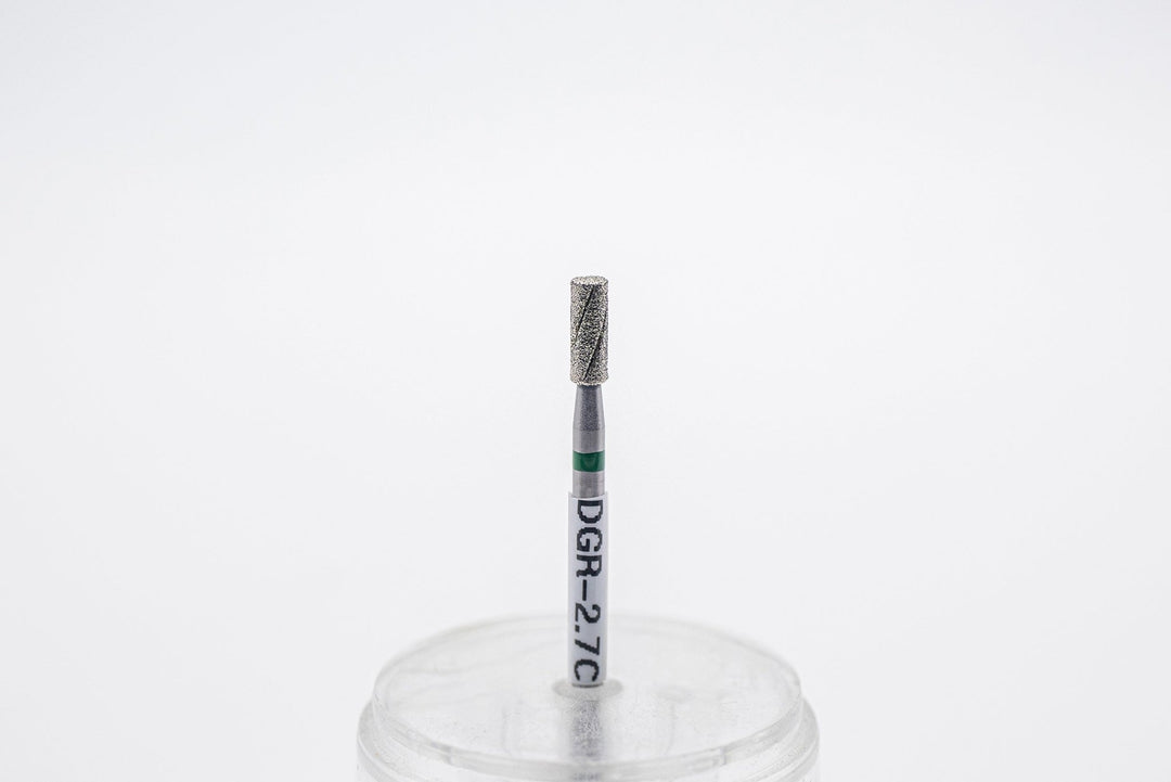 Diamond Cool Groove Nail Drill Bits DGR - 2.7, shape barrel, head size 2.7x7 mm - U - tools - U - tools
