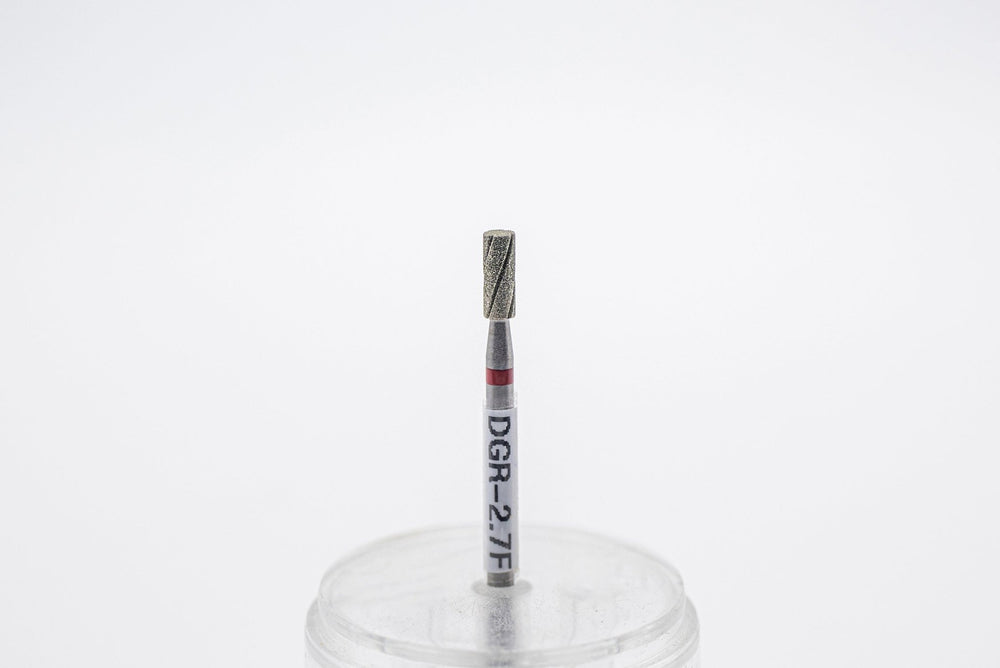 Diamond Cool Groove Nail Drill Bits DGR - 2.7, shape barrel, head size 2.7x7 mm - U - tools - U - tools
