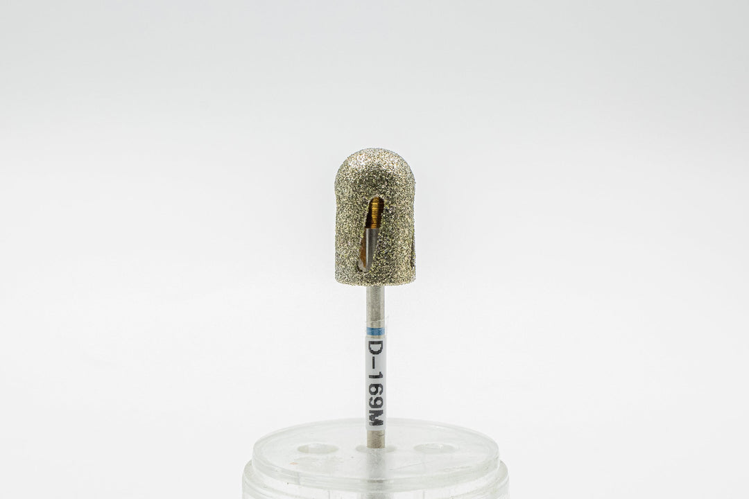 Diamond Drill Bit D - 169, Hollow Rounded Cylinder shape, size head 17x10 mm - U - tools