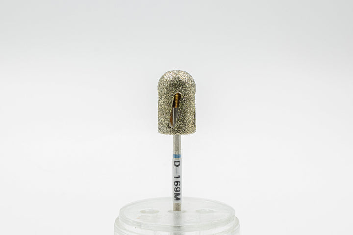 Diamond Drill Bit D - 169, Hollow Rounded Cylinder shape, size head 17x10 mm - U - tools