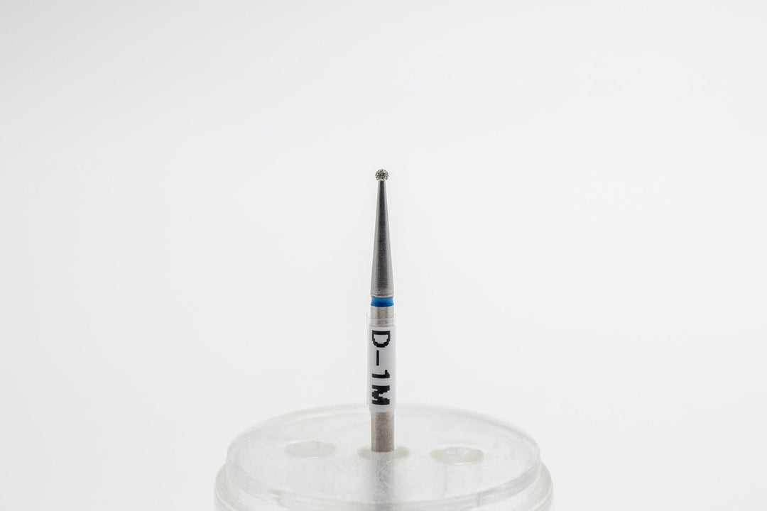 Diamond Nail Drill Bits D - 1, shape Ball, head size 1.2x1.0 mm - U - tools - U - tools