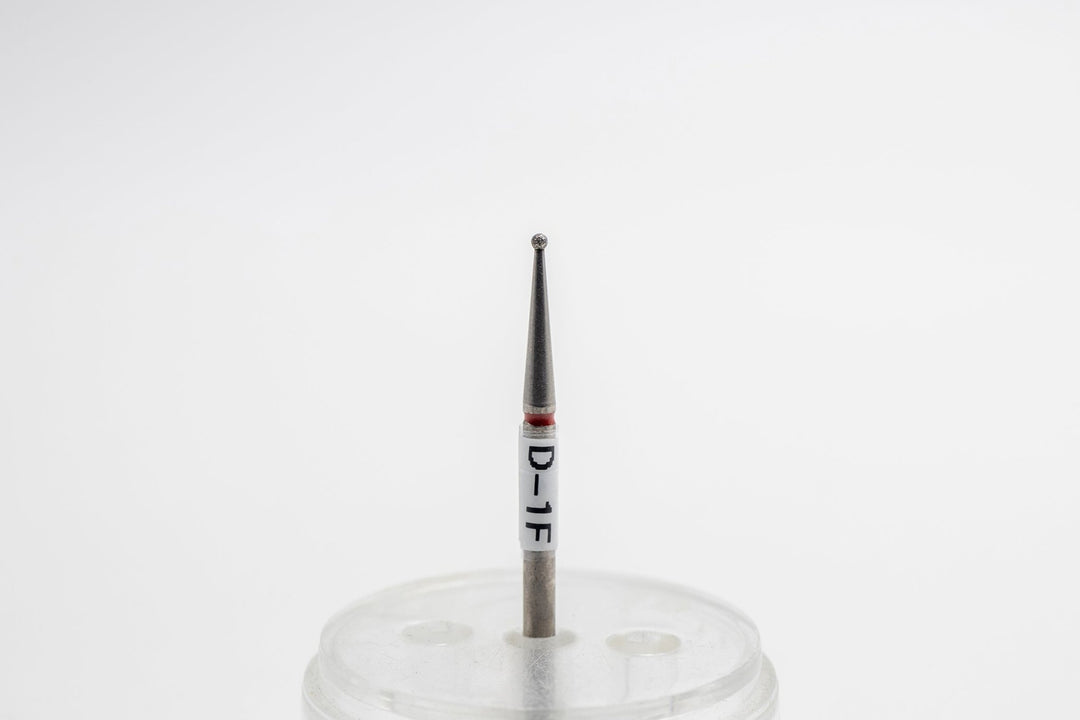 Diamond Nail Drill Bits D - 1, shape Ball, head size 1.2x1.0 mm - U - tools - U - tools
