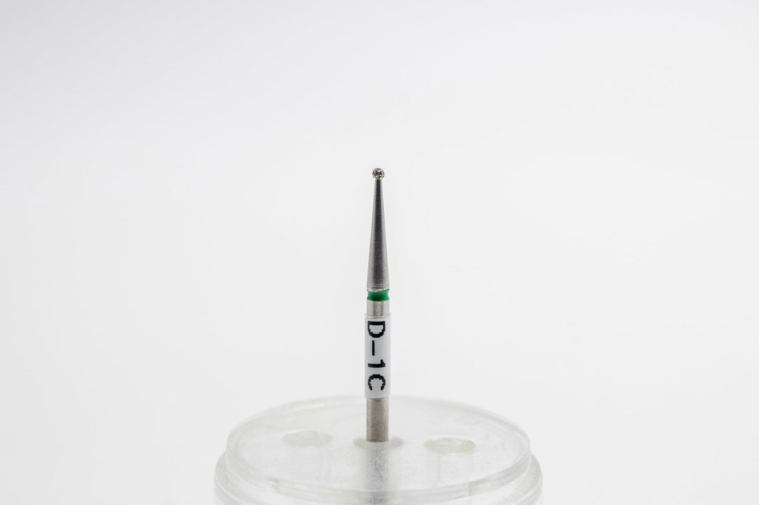 Diamond Nail Drill Bits D - 1, shape Ball, head size 1.2x1.0 mm - U - tools - U - tools