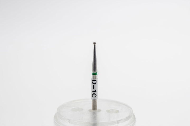 Diamond Nail Drill Bits D - 1, shape Ball, head size 1.2x1.0 mm - U - tools - U - tools