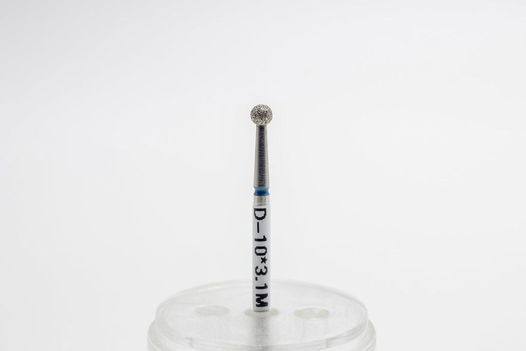 Diamond Nail Drill Bits D - 10*3.1, shape Ball, head size 3.1x3.0 mm - U - tools - U - tools