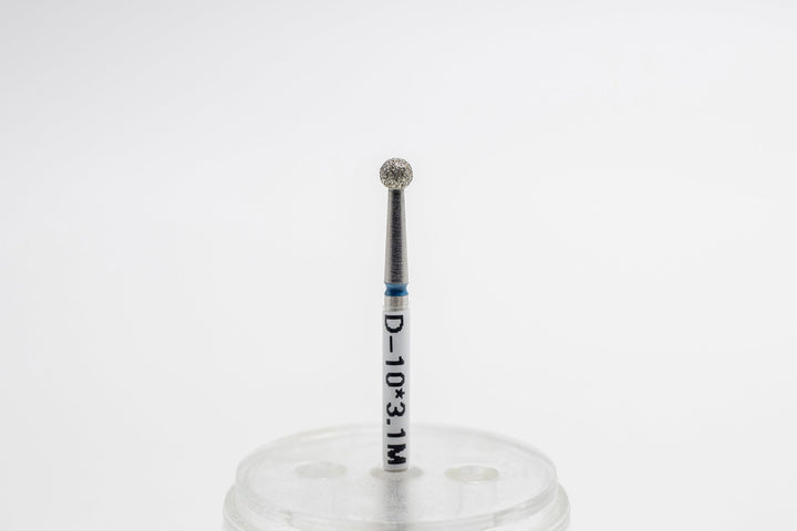 Diamond Nail Drill Bits D - 10*3.1, shape Ball, head size 3.1x3.0 mm - U - tools - U - tools