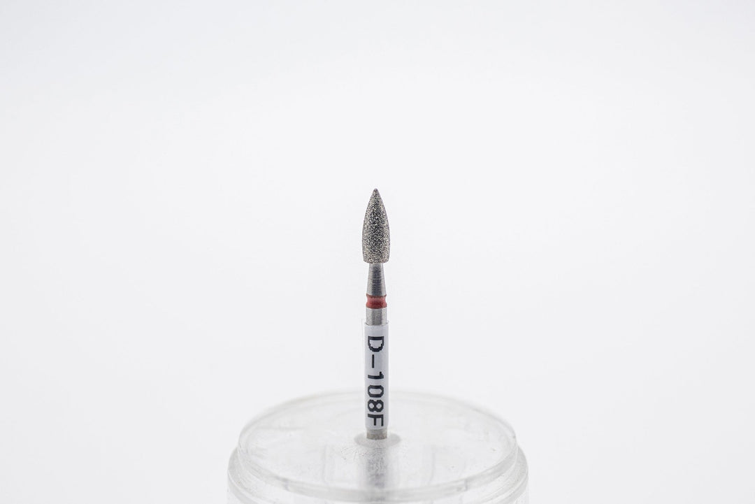 Diamond Nail Drill Bits D - 108, shape bullet, head size 3.1x8mm - U - tools - U - tools