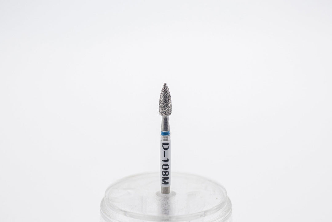 Diamond Nail Drill Bits D - 108, shape bullet, head size 3.1x8mm - U - tools - U - tools
