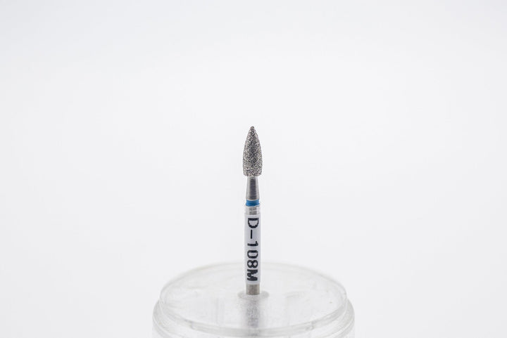 Diamond Nail Drill Bits D - 108, shape bullet, head size 3.1x8mm - U - tools - U - tools