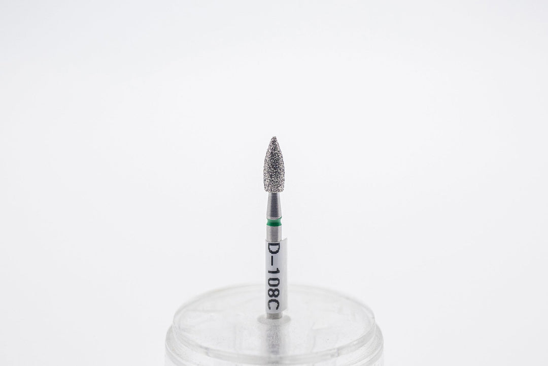 Diamond Nail Drill Bits D - 108, shape bullet, head size 3.1x8mm - U - tools - U - tools