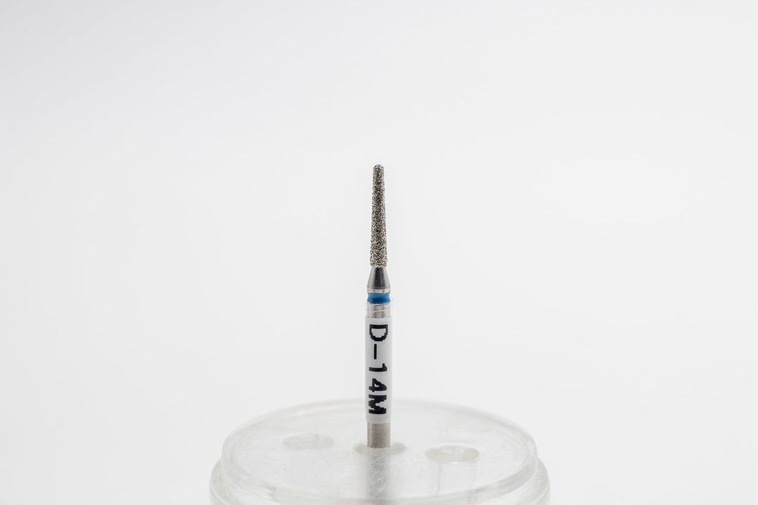 Diamond Nail Drill Bits D - 14, shape Cone Rounded, head size 1.6x10.0 mm - U - tools - U - tools