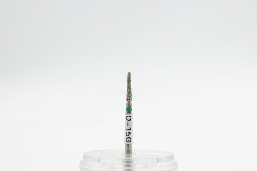 Diamond Nail Drill Bits D - 15, shape Cone Rounded, head size 1.8x10 mm - U - tools - U - tools