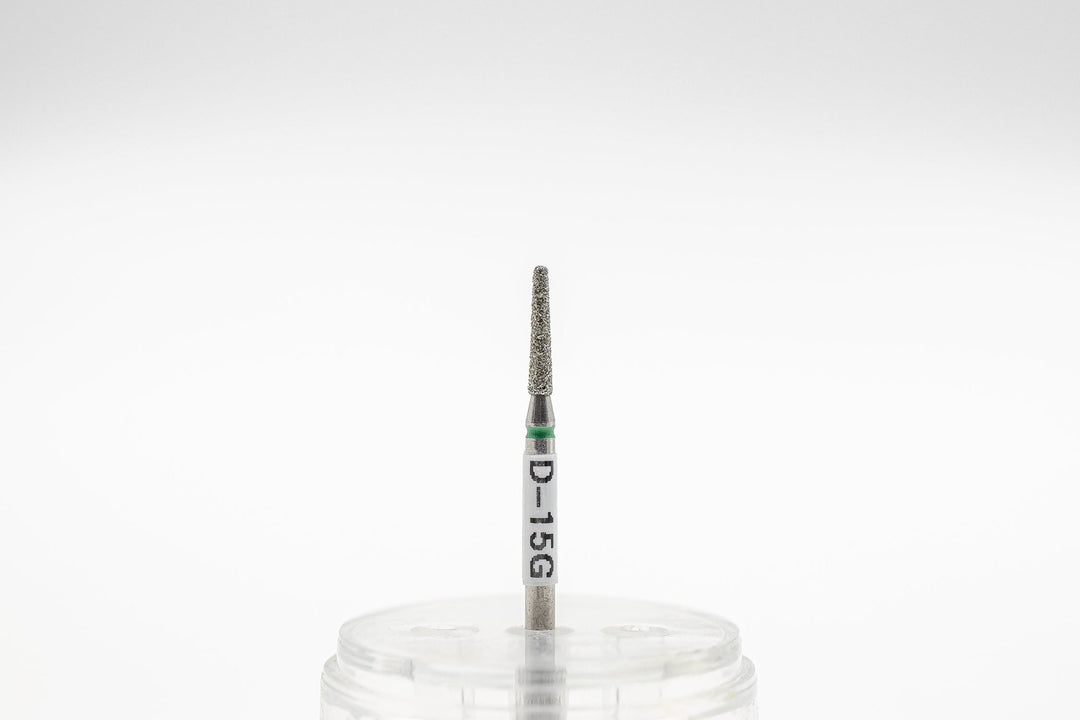 Diamond Nail Drill Bits D - 15, shape Cone Rounded, head size 1.8x10 mm - U - tools - U - tools