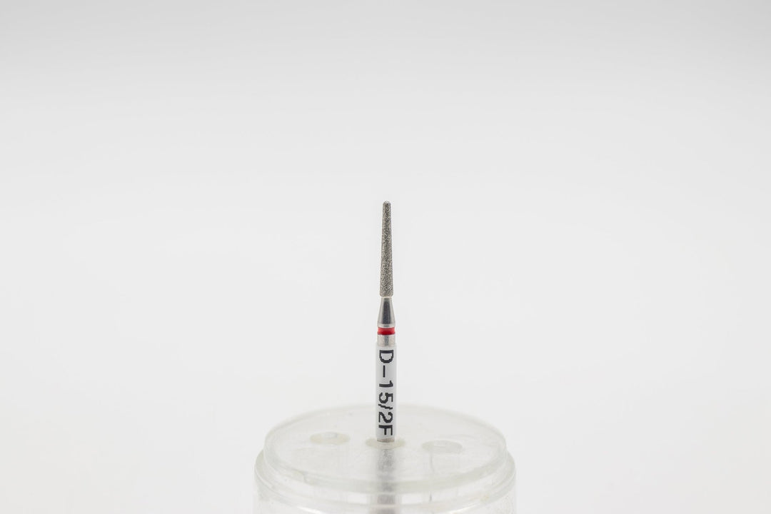 Diamond Nail Drill Bits D - 15/2, shape Cone Rounded, head size 1.8x12 mm - U - tools - U - tools