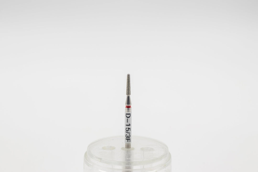 Diamond Nail Drill Bits D - 15/3, shape Cone Rounded; head size 1.8x8 mm - U - tools - U - tools