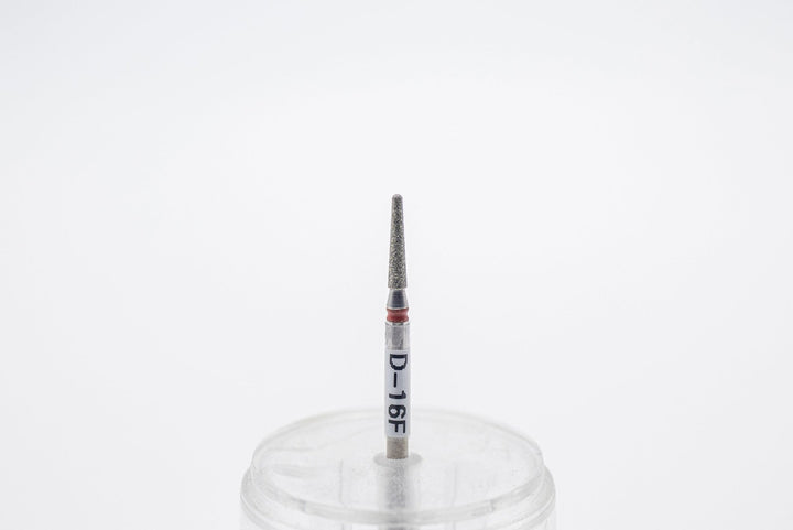 Diamond Nail Drill Bits D - 16, shape Cone Rounded, head size 2.1x10 mm - U - tools - U - tools