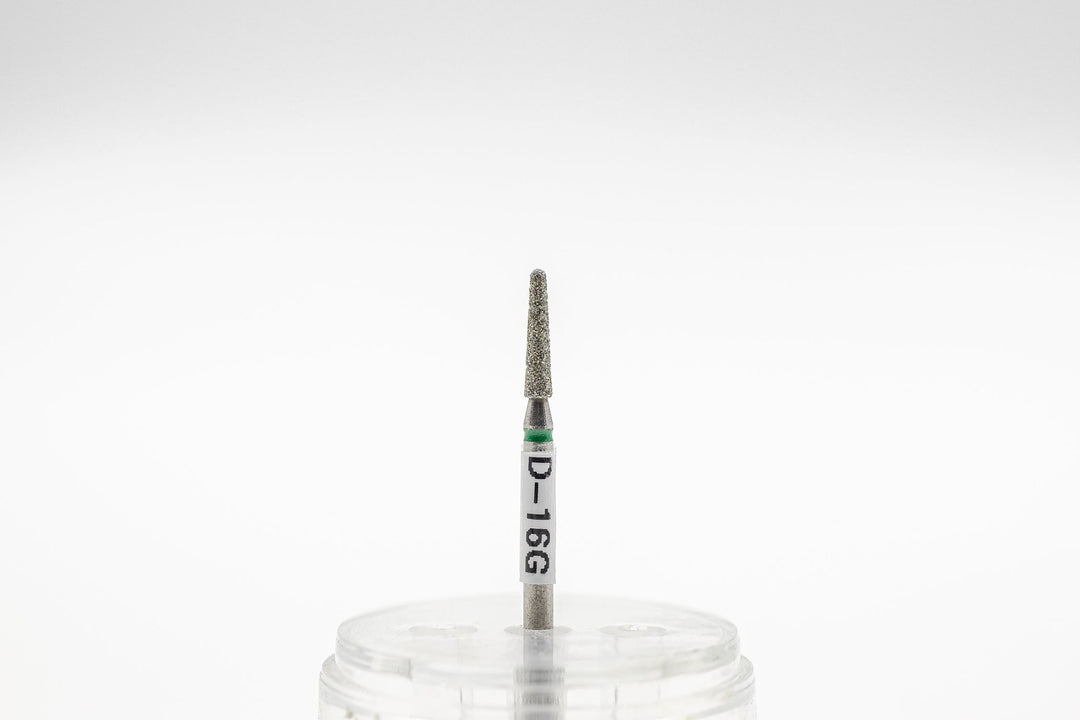 Diamond Nail Drill Bits D - 16, shape Cone Rounded, head size 2.1x10 mm - U - tools - U - tools