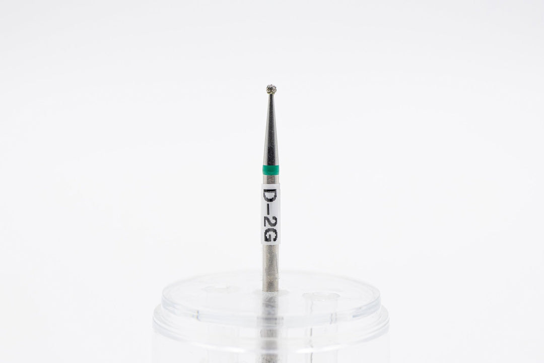 Diamond Nail Drill Bits D - 2, shape Ball, head size 1.4x1.2 mm - U - tools - U - tools