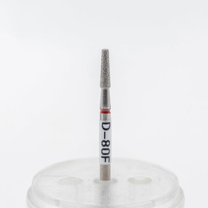 Diamond Nail Drill Bits D - 80, shape Barrel Tapered, head size 2.3x8.0 mm - U - tools - U - tools