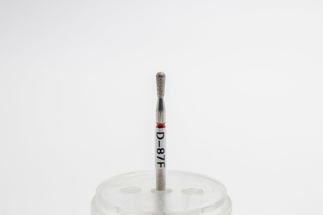 Diamond Nail Drill Bits D - 87, shape pear, head size 2.3x6 mm - U - tools - U - tools