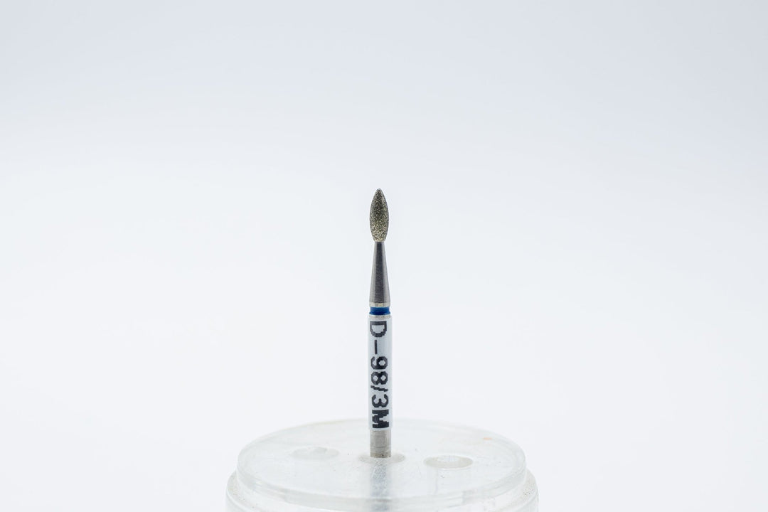 Diamond Nail Drill Bits D - 98/3 shape Olive, head size 2.1*5.5 mm - U - tools - U - tools
