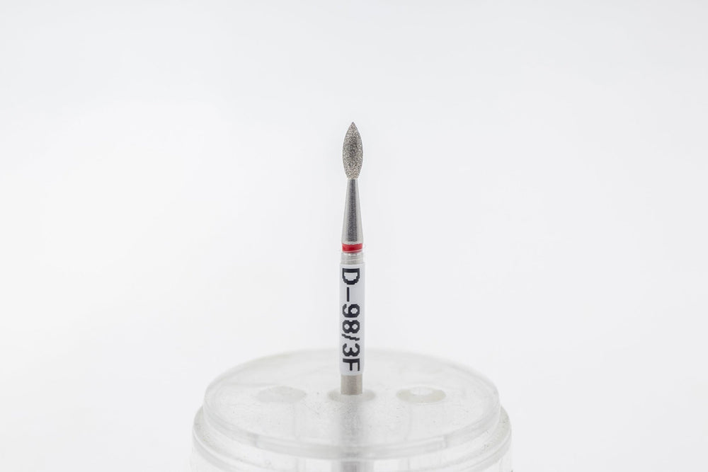 Diamond Nail Drill Bits D - 98/3 shape Olive, head size 2.1*5.5 mm - U - tools - U - tools