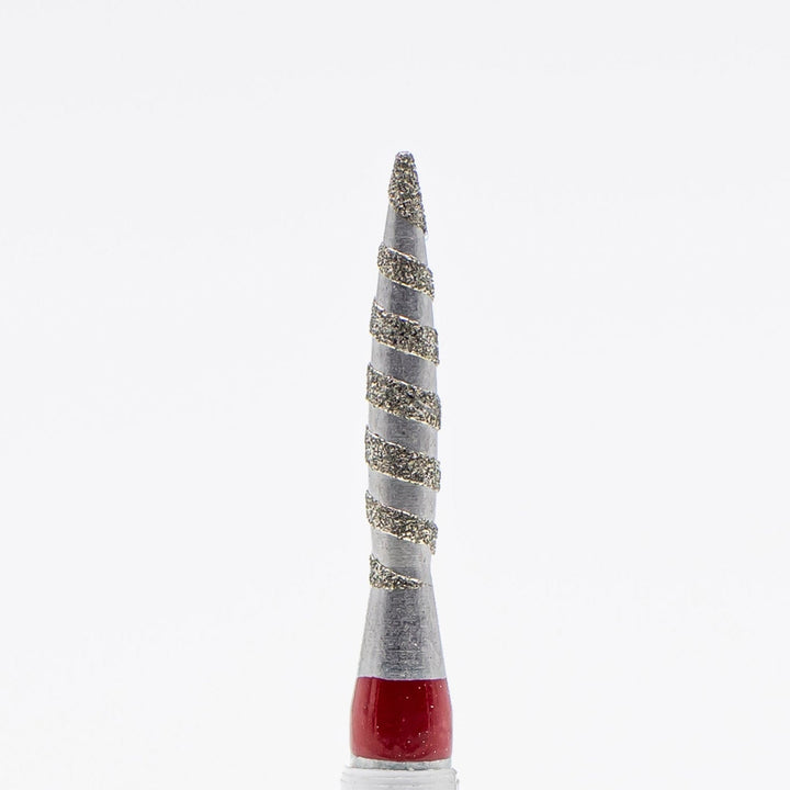 Diamond Nail Drill Bits Tornado D - 136T, shape pointed flame, head size 1.6x8 mm - U - tools - U - tools