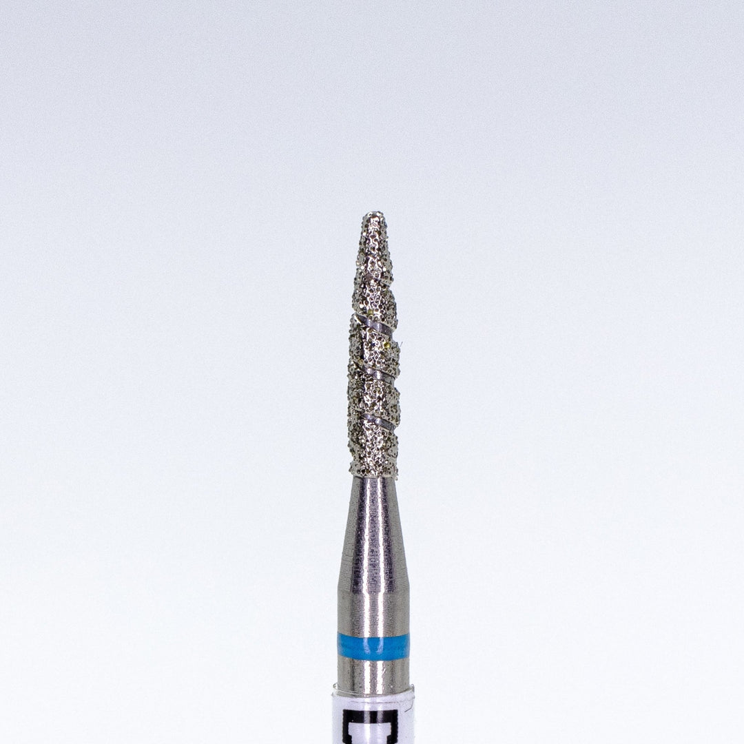 Diamond Nail Drill Bits Tornado D - 136T, shape pointed flame, head size 1.6x8 mm - U - tools - U - tools