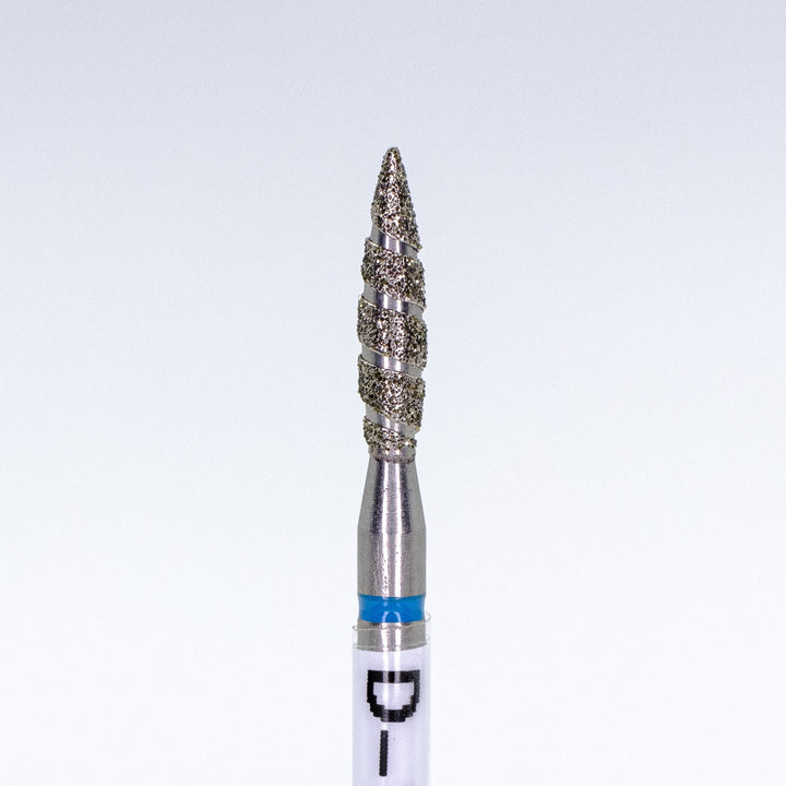 Diamond Nail Drill Bits Tornado D - 139T, shape pointed flame, head size 2.3x10 mm - U - tools - U - tools