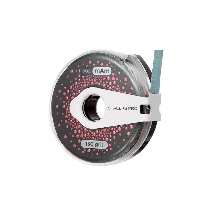 Disposable abrasive tape papmAm EXCLUSIVE ATClux in a plastic case STALEKS PRO - Staleks - U - tools