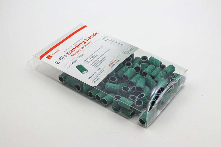 E-file Sanding Bands type Green — 100 pieces | U-tools