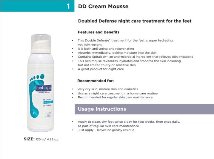 Footlogix 1 DD cream mousse formula - Footlogix - U - tools