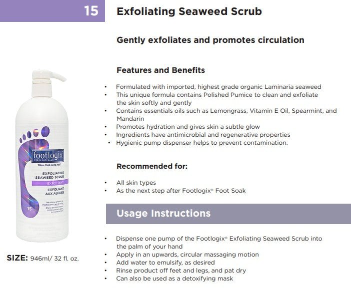Footlogix 15 Exfoliating Seaweed Scrub - U - tools