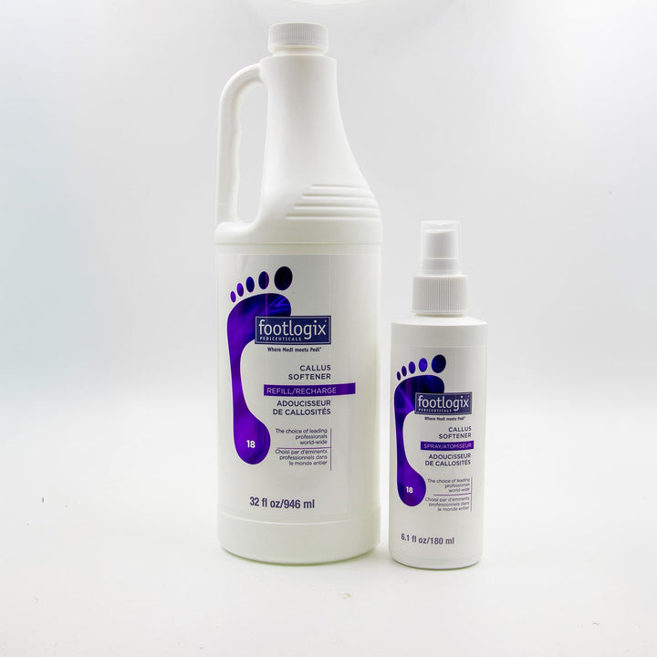 Footlogix 18 Callus softener concentrate - professional sizes in 180 ml and 946 ml - U - tools