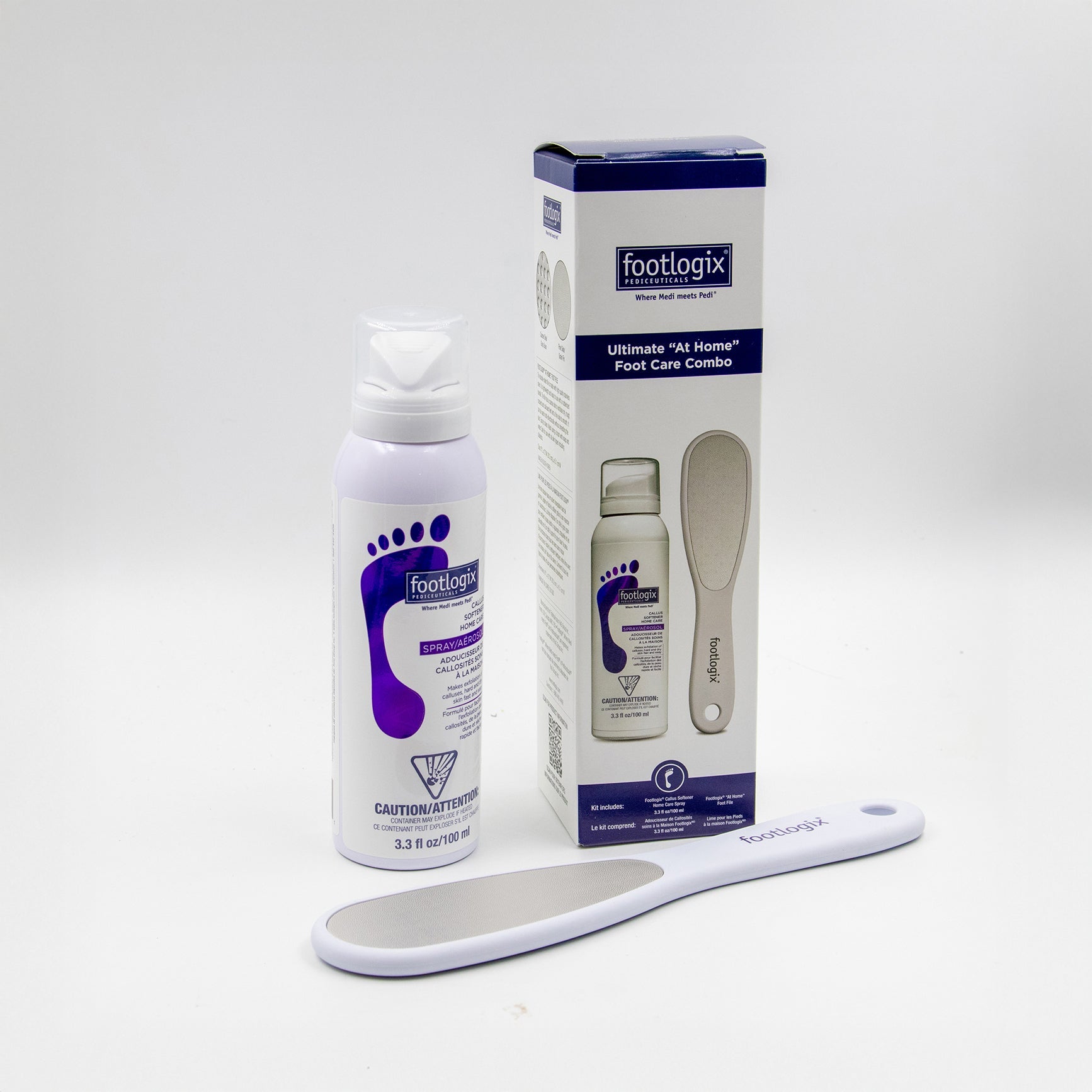 Footlogix At home foot care combo - callus softener (100 ml ) and ...