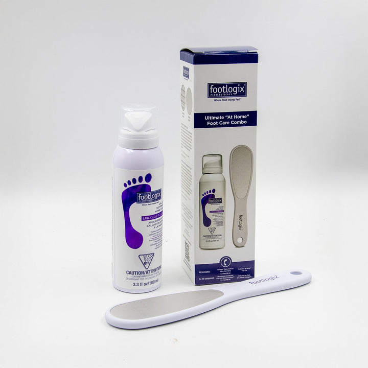 Footlogix At home foot care combo - callus softener (100 ml ) and exfoliating foot file - Footlogix - U - tools