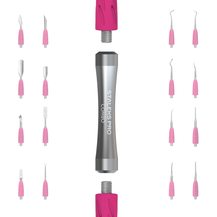 Handle of the pusher Combo UNIQ 10 for replaceable working parts - Silver