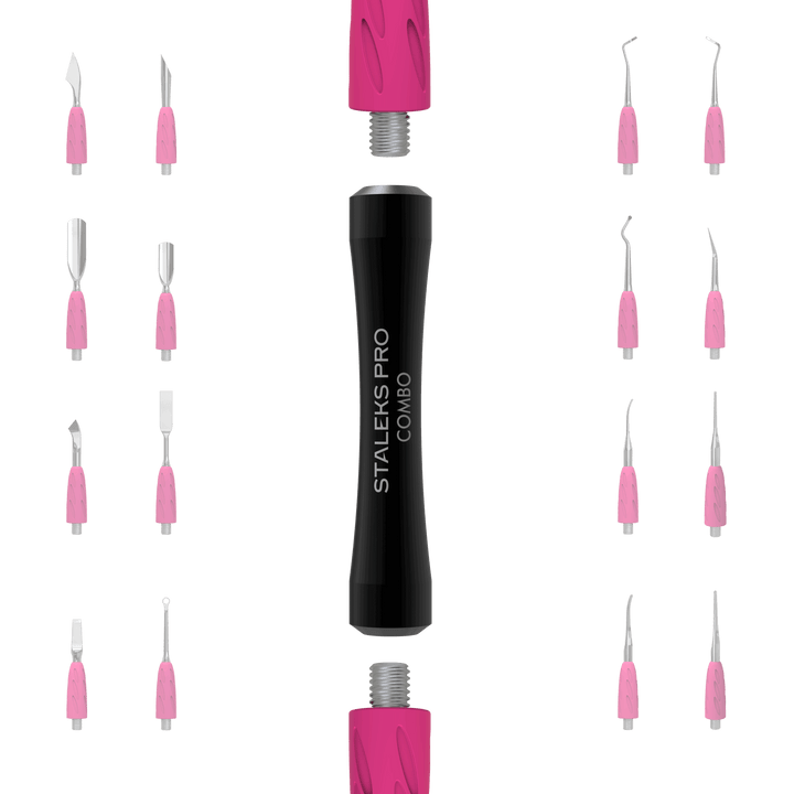 Handle of the pusher Combo UNIQ 10b for replaceable working parts - Black