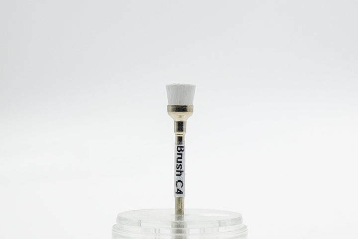 Nylon Brush Cup 4 for delicate cleaning of e - file Nail Drill Bits and Nails, head size 6.5x9 mm - U - tools - U - tools