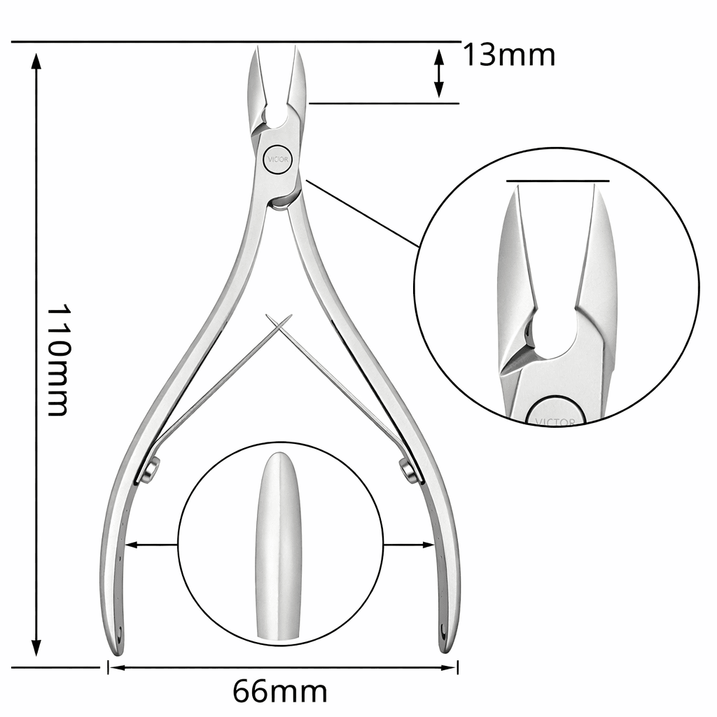 Olton Cuticle Nipper Premium L - 13mm jaw - Olton - U - tools