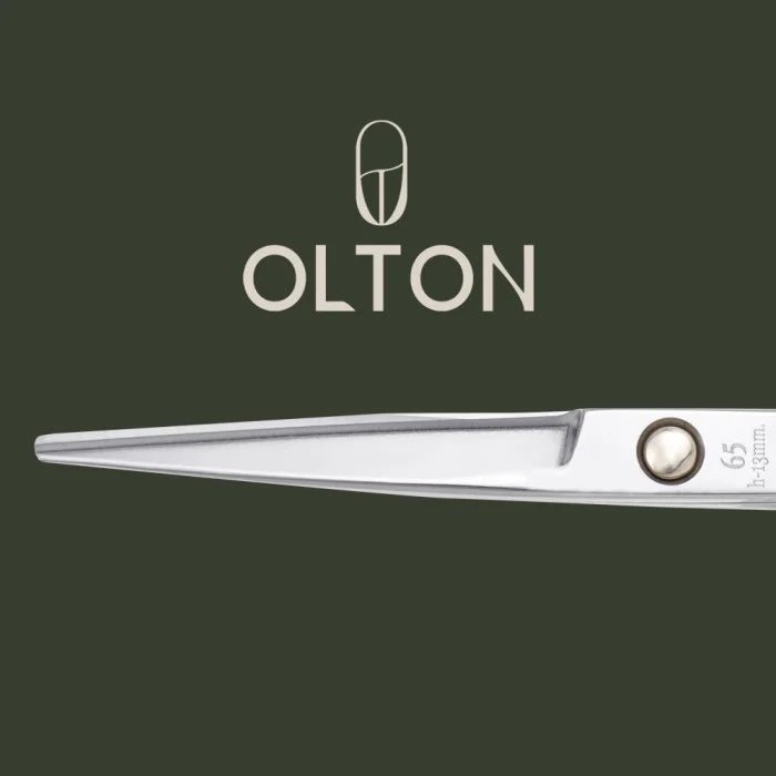 Olton Professional Crane Hair Shears 65H13 – Straight Blade, 95X18 Steel