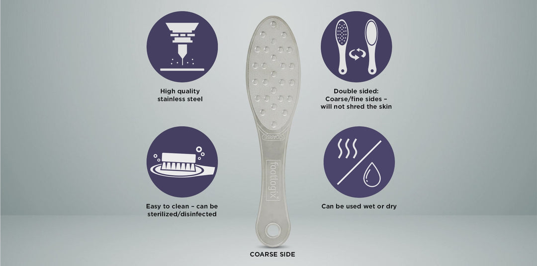 Footlogix professional double-sided stainless steel file