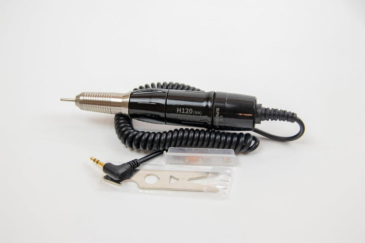 Saeshin Brillian B100 Black Nail Drill with H120 handpiece with Coreless motor Original - Saeshin - U - tools