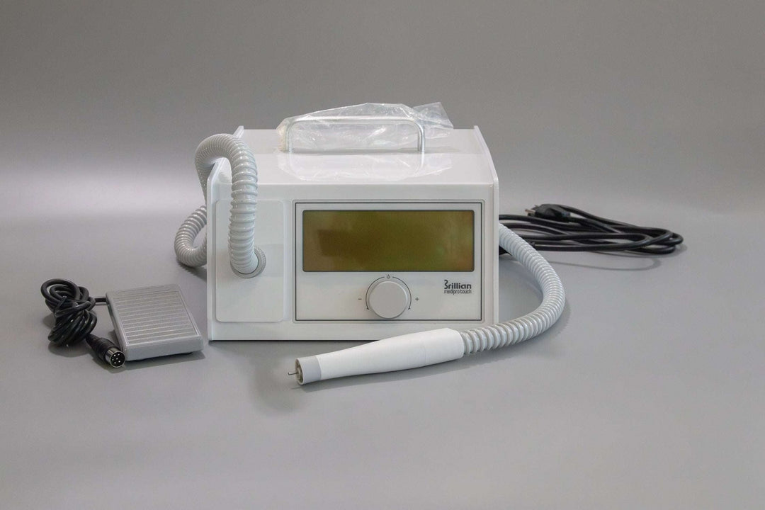 Saeshin MediPro Touch Vacuum Nail Drill (E-file) with Brushless handpiece Original 40,000 RPM perfect for Podology and Pedicure