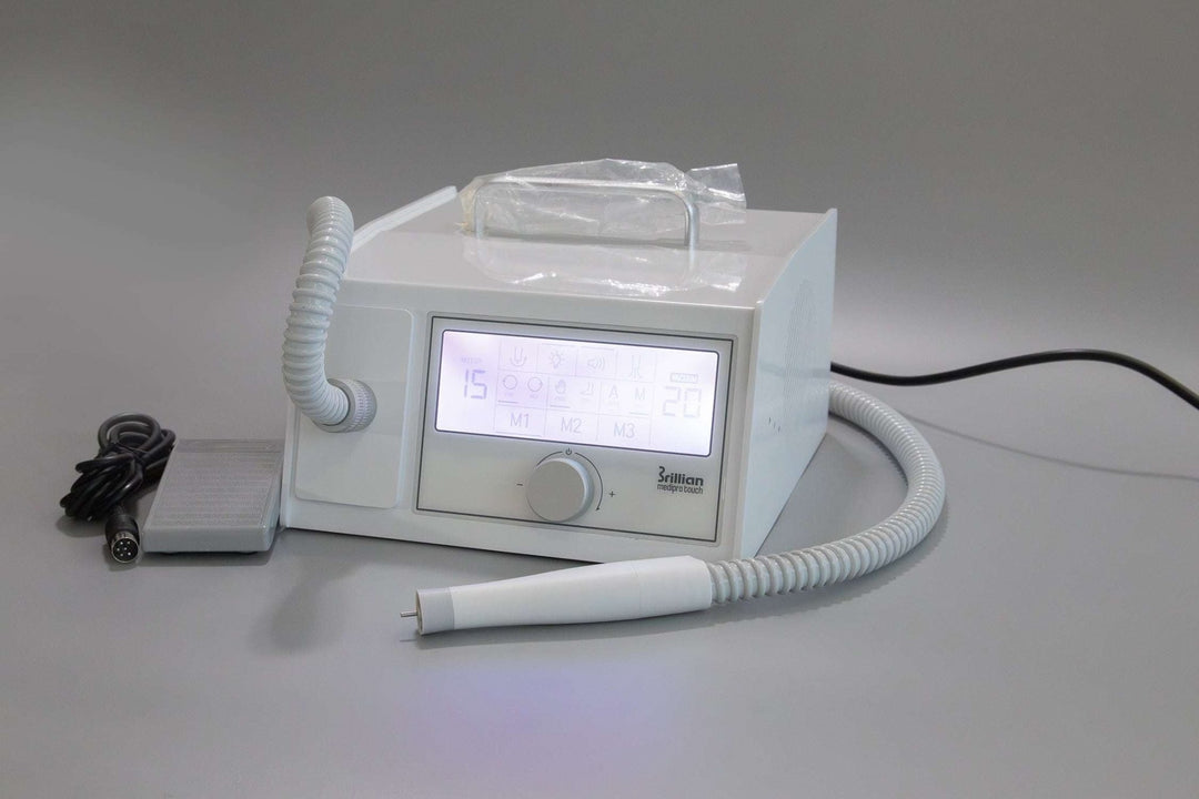 Saeshin MediPro Touch Vacuum Nail Drill (E-file) with Brushless handpiece Original 40,000 RPM perfect for Podology and Pedicure