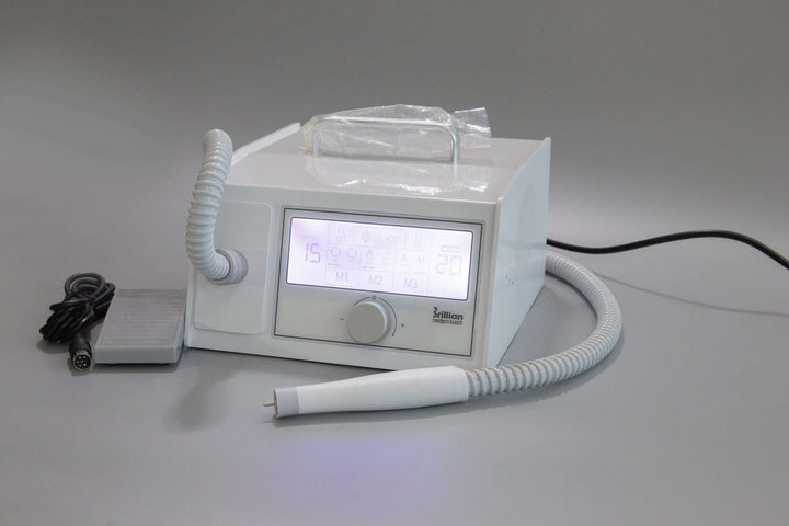 Saeshin MediPro Touch Vacuum Nail Drill (E-file) with Brushless handpiece Original 40,000 RPM perfect for Podology and Pedicure