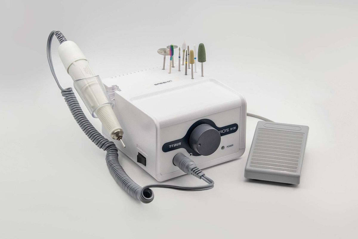 Saeshin Strong B135 Nail Drill with 105L or H300 or H350 handpiece up to 40K RPM Original