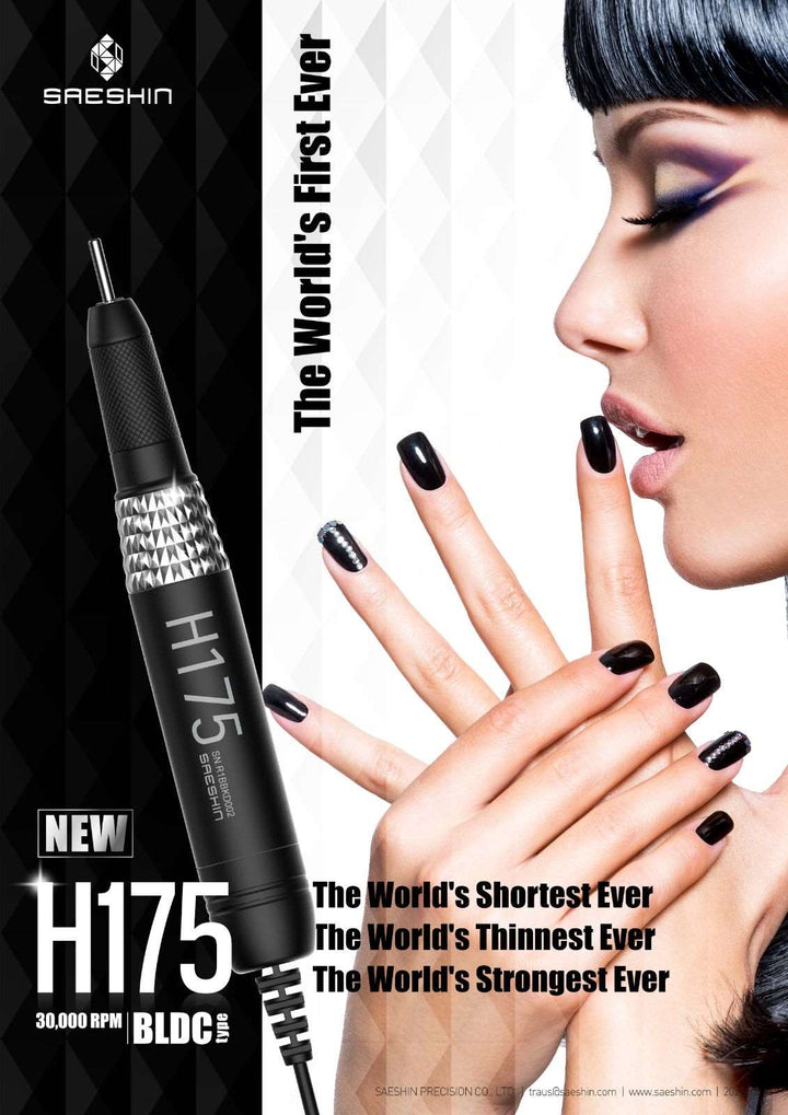 Saeshin Strong B170 Premium Portable E-file with H170/H175 Brushless Handpiece | U-tools