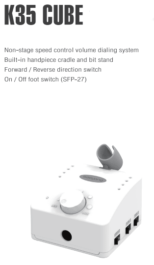 Saeyang K35 Cube with SH37L1 Handpiece and Pedal Original 35K RPM - Saeyang - U - tools